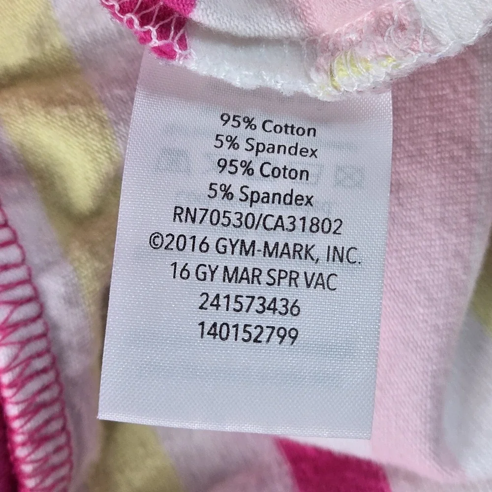 Gymboree Perfectly Sweet 2pc Short Set Girls Large Pink Striped Flutter Sleeve